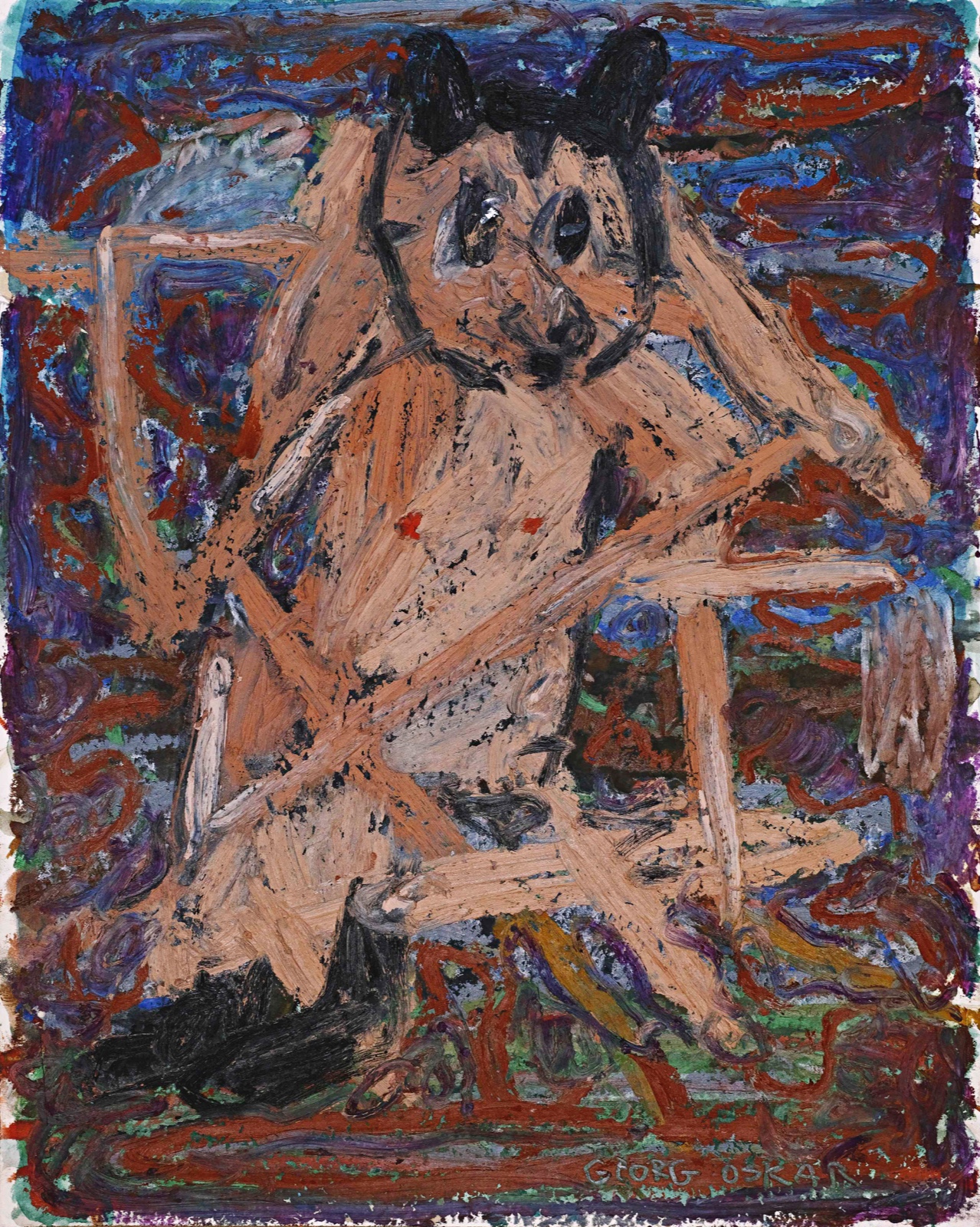 La La Bla Bla Land 30x24cm, oilpastel on paper, 2020.jpg